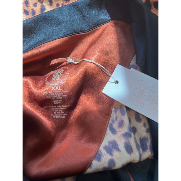 NWT HAH Free People Lanka Leopard Sleepwear Pajamas Set Size XL - Picture 9 of 10